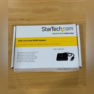 Startech USB 3.0 to Dual HDMI Adapter new ( open box)
